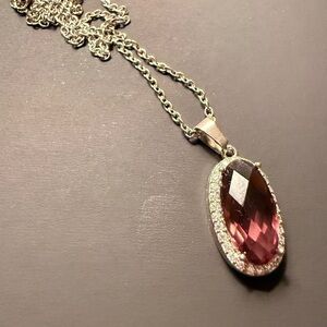 Chic Pink Gemstone Necklace